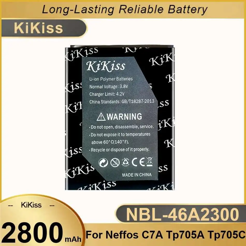 Аккумулятор мобильного телефона для Neffos C7A TP705A TP705C 2800 мАч Надежная замена Nbl-46A2300
Аккумулятор мобильного телефона для Neffos C7A TP705A TP705C 2800 мАч Надежная замена Nbl-46A2300