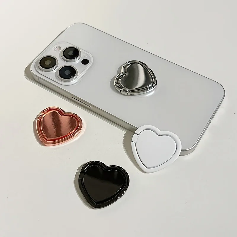 Fashion Universal Plating Gold Silver Black Metal Double Finger Ring Mobile Phone Talk Heart Shape Grip Stand Holder Women Gift
Fashion Universal Plating Gold Silver Black Metal Double Finger Ring Mobile Phone Talk Heart Shape Grip Stand Holder Women Gift
