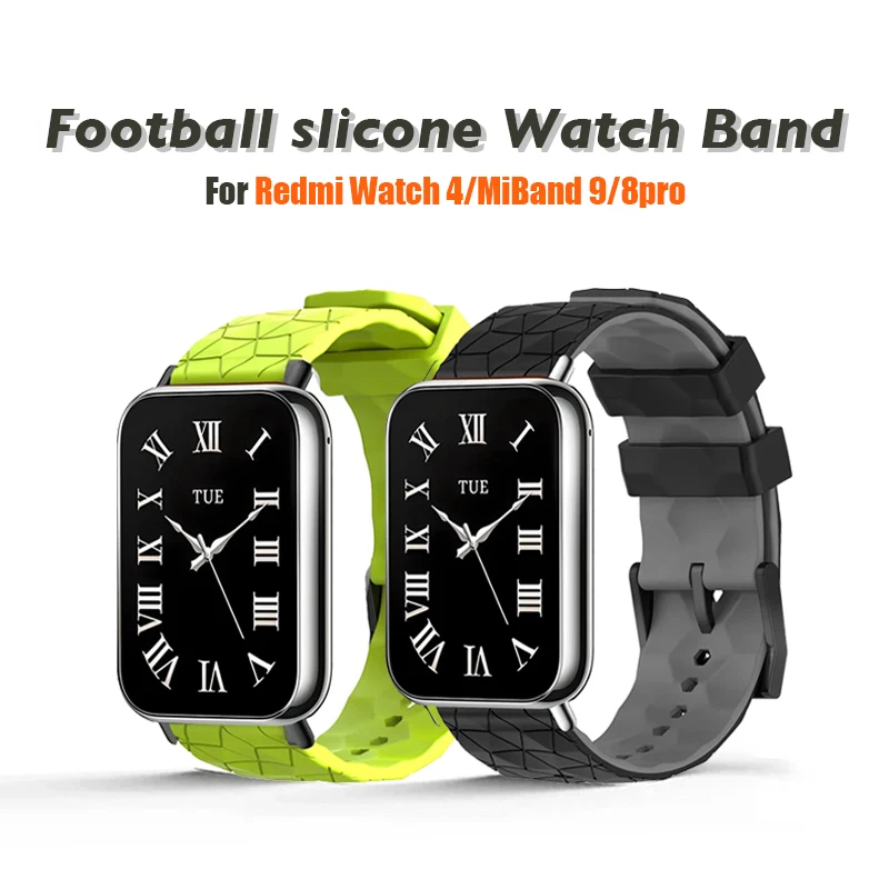 Football Pattern Silicone Strap For Xiaomi Mi Band 9 8 Pro Replacement Smartwatch Wrist Bracelet Correa for Redmi watch 4 Strap
Football Pattern Silicone Strap For Xiaomi Mi Band 9 8 Pro Replacement Smartwatch Wrist Bracelet Correa for Redmi watch 4 Strap