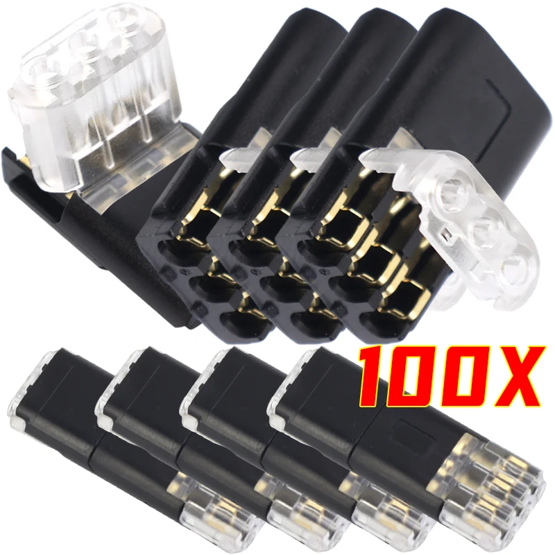 New Electrical Connector Wire Connector Automotive Wire Cable Ribbon Terminal Connector 3-Wire Interchangeable Quick 1-100pcs
New Electrical Connector Wire Connector Automotive Wire Cable Ribbon Terminal Connector 3-Wire Interchangeable Quick 1-100pcs