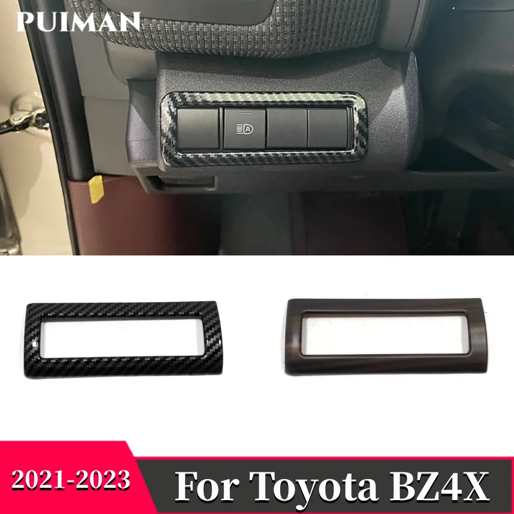 For Toyota BZ4X 2022 2023 ABS Carbon Wood grain Car Headlight Adjust Switch Cover Trim Styling Sticker Interior Accessories 1pcs
For Toyota BZ4X 2022 2023 ABS Carbon Wood grain Car Headlight Adjust Switch Cover Trim Styling Sticker Interior Accessories 1pcs