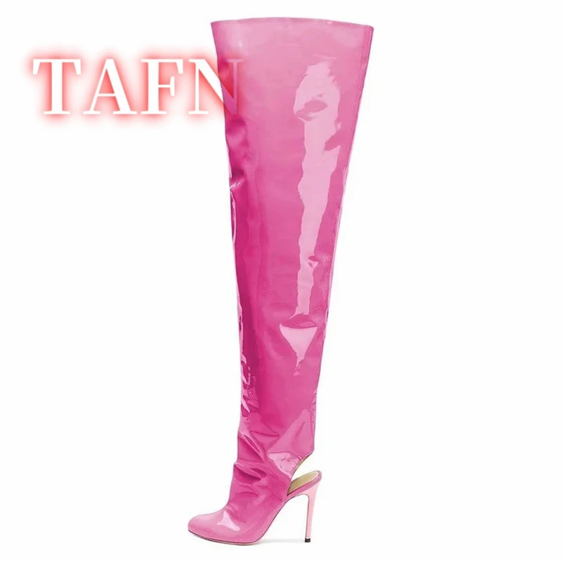 Slingback Thigh High Boots Stiletto Heels Over The Knee Women's Boots Spring Solid Leather Casual Slip On Luxury Runway Shoes
Slingback Thigh High Boots Stiletto Heels Over The Knee Women's Boots Spring Solid Leather Casual Slip On Luxury Runway Shoes