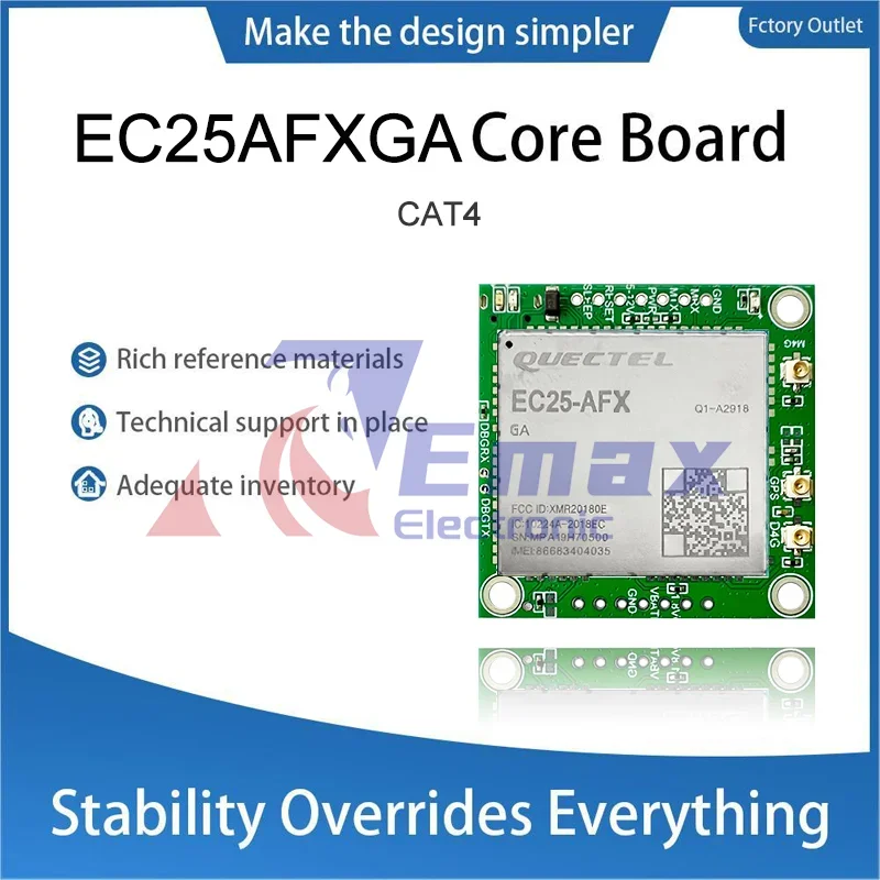 Основная плата Quectel EC25-AFX LTE CAT4 EC25-AFXGA Плата разработки мобильного IoT с антенной опционально 1 шт.
Основная плата Quectel EC25-AFX LTE CAT4 EC25-AFXGA Плата разработки мобильного IoT с антенной опционально 1 шт.
