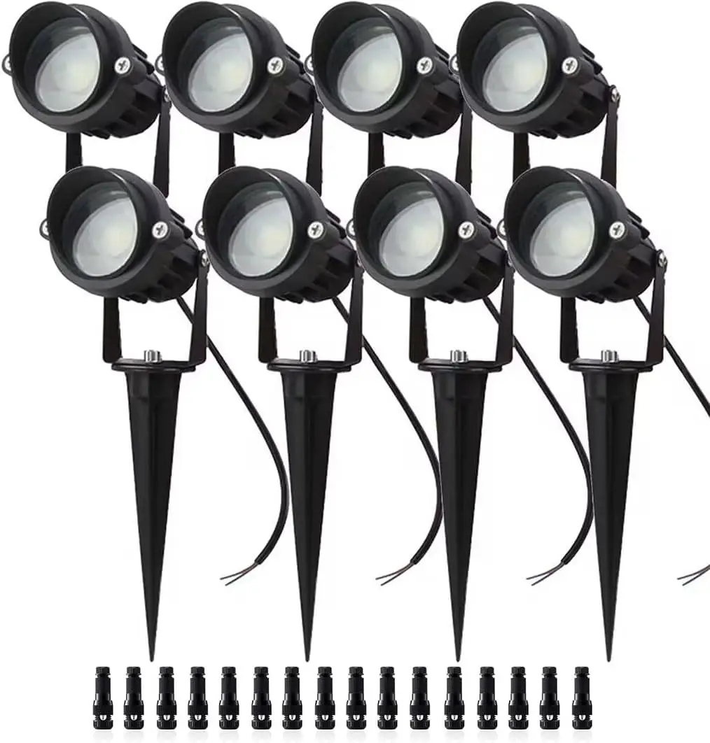 10W LED Landscape Lights 12V Outdoor Spotlight with Connectors Low Voltage Landscape Lighting Waterproof Yard Uplight(6-8Pack)
10W LED Landscape Lights 12V Outdoor Spotlight with Connectors Low Voltage Landscape Lighting Waterproof Yard Uplight(6-8Pack)