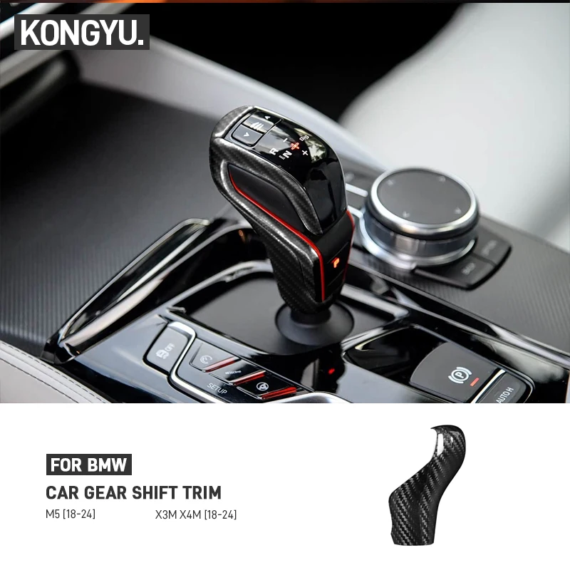 For BMW F90 M5 F97 X3M F98 X4M 2018-2024 Real Carbon Fiber Car Gear Shift Knob Trim Cover Sticker Decorative Accessories
For BMW F90 M5 F97 X3M F98 X4M 2018-2024 Real Carbon Fiber Car Gear Shift Knob Trim Cover Sticker Decorative Accessories