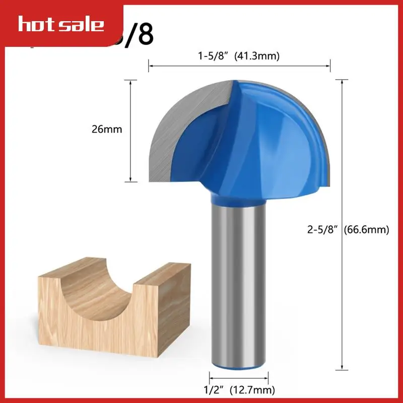 A52I-1/2 Shank Round Nose Groove Core Box Router Bit Double Groove Woodworking Tools Half Round Relief Drill Bits
A52I-1/2 Shank Round Nose Groove Core Box Router Bit Double Groove Woodworking Tools Half Round Relief Drill Bits