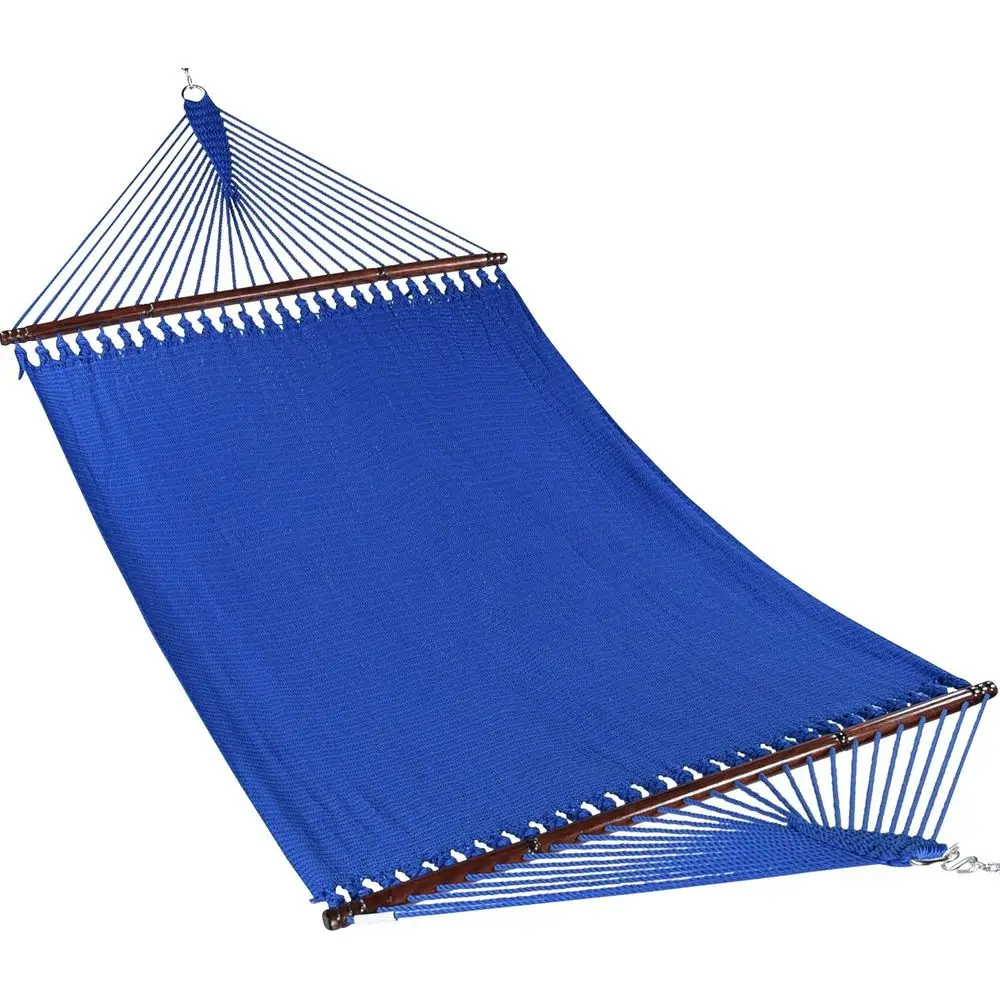 55 Caribbean-Style Hammock in Soft-Spun Polyester - Sky Blue
55 Caribbean-Style Hammock in Soft-Spun Polyester - Sky Blue