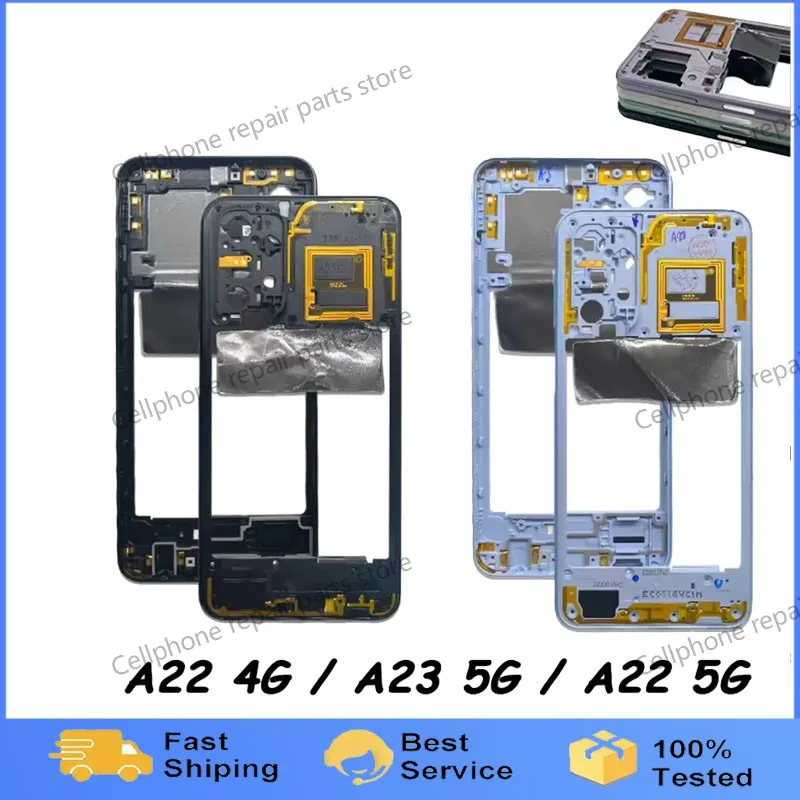 For Samsung A22 5G A226B / A22 4G A23 5G Housing Middle Frame Case Middle Frame Bezel Plate Replacement Parts With Side Key
For Samsung A22 5G A226B / A22 4G A23 5G Housing Middle Frame Case Middle Frame Bezel Plate Replacement Parts With Side Key