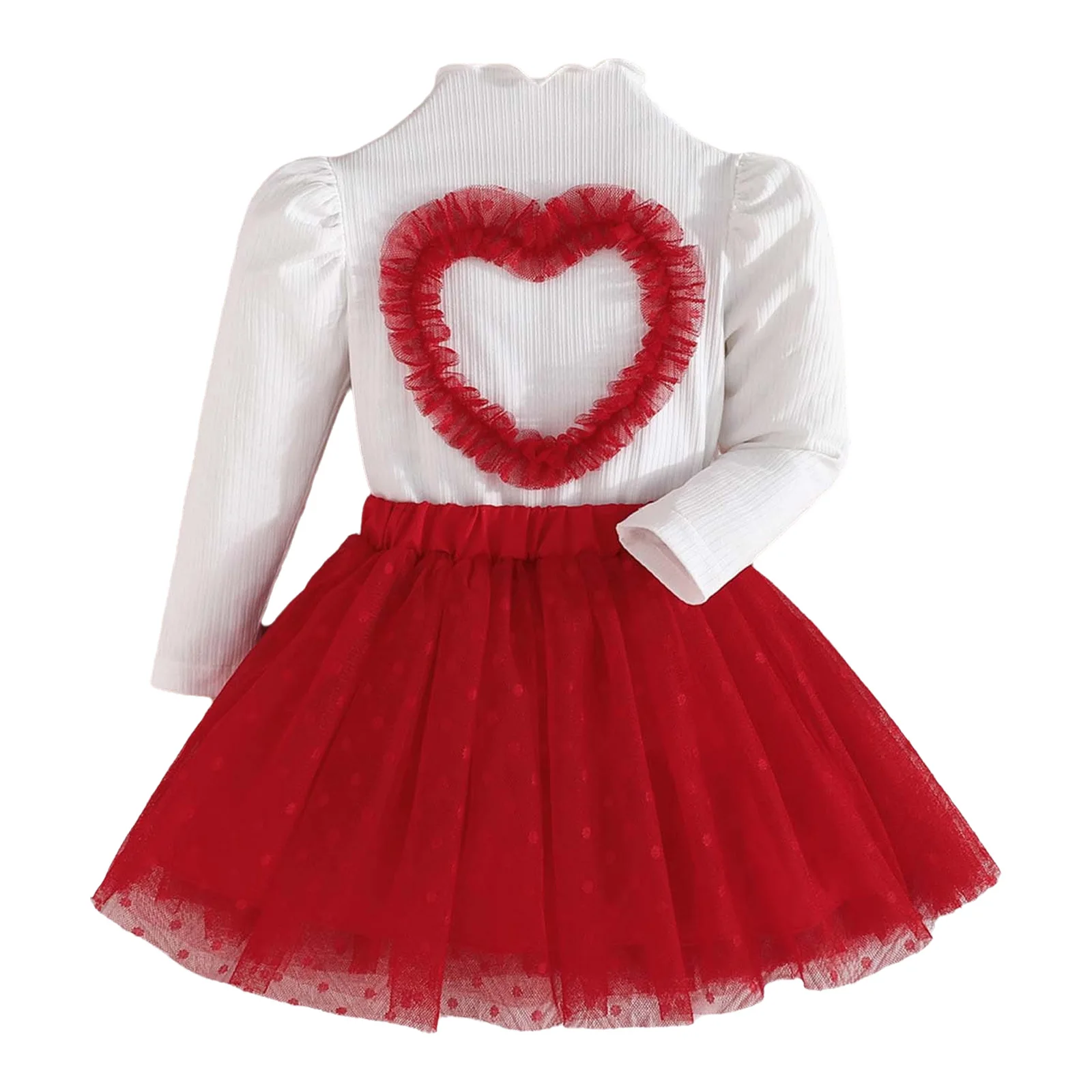Toddler Girls Christmas Party Sweet Cute Outfit Long Sleeve Ribbed Tops with Snowflake Mesh Tutu Skirt for Birthday Wedding
Toddler Girls Christmas Party Sweet Cute Outfit Long Sleeve Ribbed Tops with Snowflake Mesh Tutu Skirt for Birthday Wedding