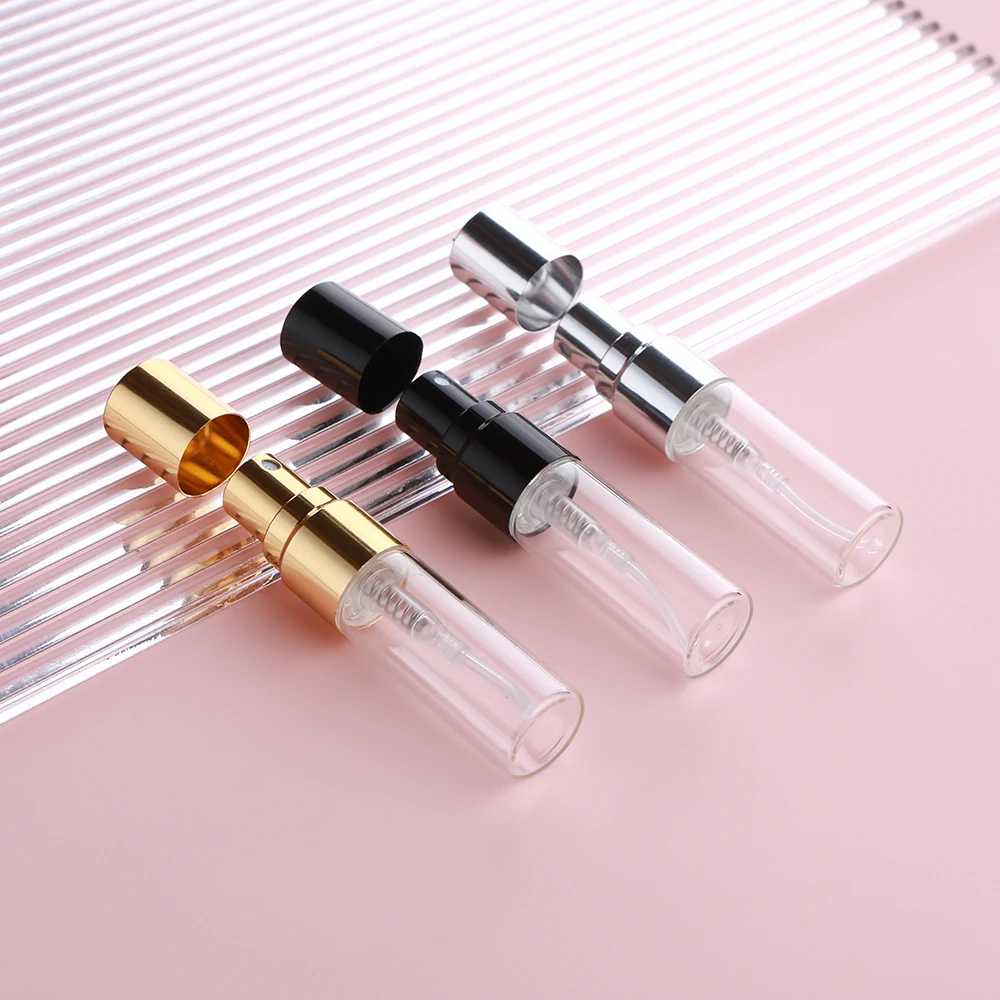 50/100Pcs 3ml Gold Silver Black Perfume Bottle And Atomizer - Empty Perfume Bottle Suitable For Travel
50/100Pcs 3ml Gold Silver Black Perfume Bottle And Atomizer - Empty Perfume Bottle Suitable For Travel