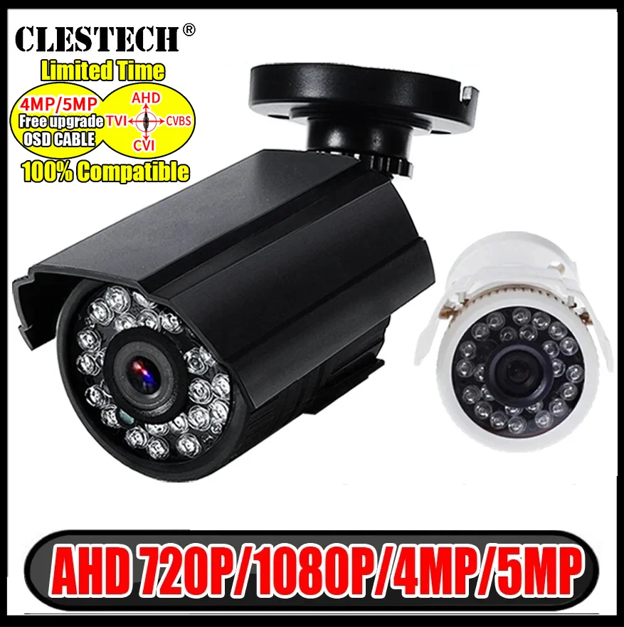 Fully Compatible 1080P 4MP 5MP CCTV AHD CAMERA Digital HD Security Surveillance Mini CAMERA Home InDoor Outdoor Waterproof IP66
Fully Compatible 1080P 4MP 5MP CCTV AHD CAMERA Digital HD Security Surveillance Mini CAMERA Home InDoor Outdoor Waterproof IP66