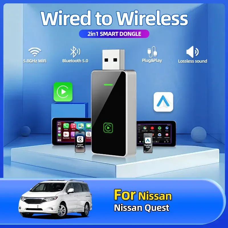 2025 Fashion New 2in1 Wireless Car Play Auto Adapter USB Dongle Smart Mini Box Plug And Play Car Accessories For Nissan Quest
2025 Fashion New 2in1 Wireless Car Play Auto Adapter USB Dongle Smart Mini Box Plug And Play Car Accessories For Nissan Quest