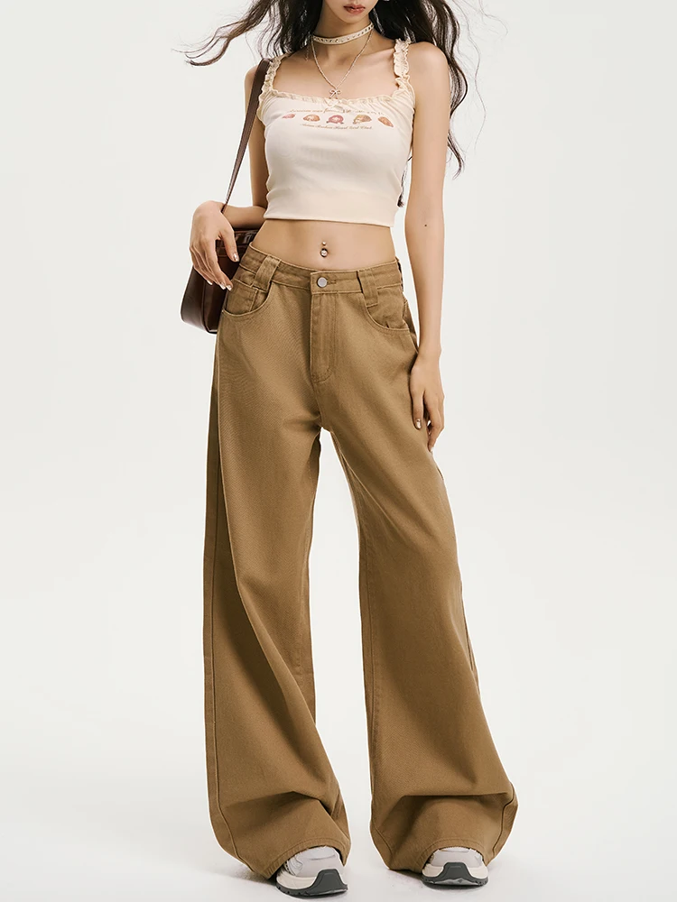 2025 Brown Jeans Women Y2K Hip Hop Vintage High Waisted Jeans Straight Streetwear Casual Loose Large Size Wide Leg Denim Pants
2025 Brown Jeans Women Y2K Hip Hop Vintage High Waisted Jeans Straight Streetwear Casual Loose Large Size Wide Leg Denim Pants