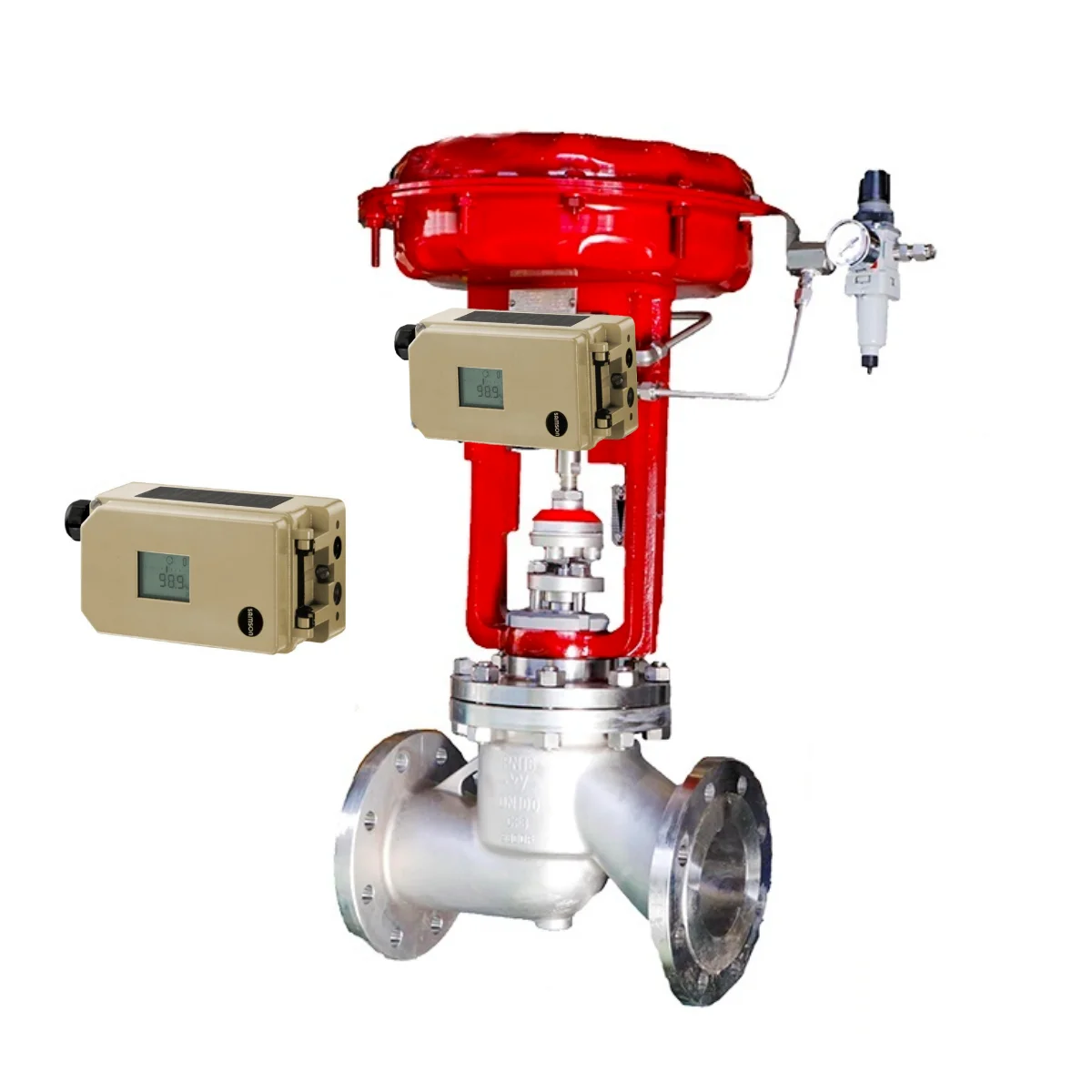 Pneumatic control valve With Samson Smart valve Positioner 3730-3 Single Acting in stock
Pneumatic control valve With Samson Smart valve Positioner 3730-3 Single Acting in stock