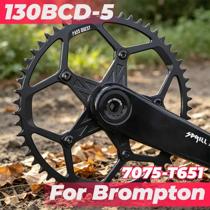 130 BCD Chainring 5 Bolts For Brompton Chainring 53 39 54 40 42 44 46 48 50t 52 54t 56t 58t 60 Tooth 2x single Crown
130 BCD Chainring 5 Bolts For Brompton Chainring 53 39 54 40 42 44 46 48 50t 52 54t 56t 58t 60 Tooth 2x single Crown