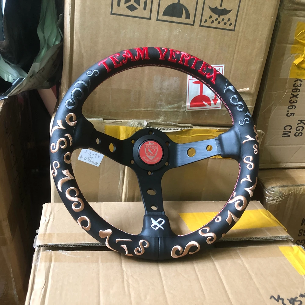 13-дюймовый универсальный руль Rally Drift Racing Vertex 78 JDM Deep Sport из натуральной кожи VERTEX руль для VW Toyota BMW
13-дюймовый универсальный руль Rally Drift Racing Vertex 78 JDM Deep Sport из натуральной кожи VERTEX руль для VW Toyota BMW