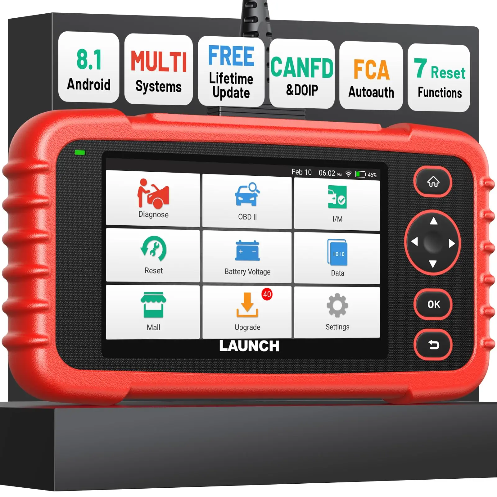 Launch CRP123X V2.0 Elite: 2026 Lifetime Free Update, CANFD/DoIP, FCA SGW, 7+ Resets, Battery Test, Full System Scanner
Launch CRP123X V2.0 Elite: 2026 Lifetime Free Update, CANFD/DoIP, FCA SGW, 7+ Resets, Battery Test, Full System Scanner