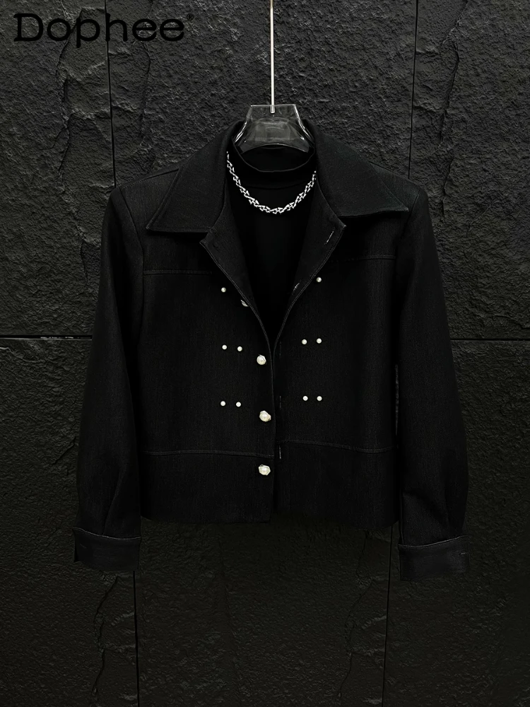 2025 Spring Autumn New High-end Shoulder Padded Jackets Men's Niche Fashion Pearl Decoration Coats Loose Comfort Versatile Tops
2025 Spring Autumn New High-end Shoulder Padded Jackets Men's Niche Fashion Pearl Decoration Coats Loose Comfort Versatile Tops