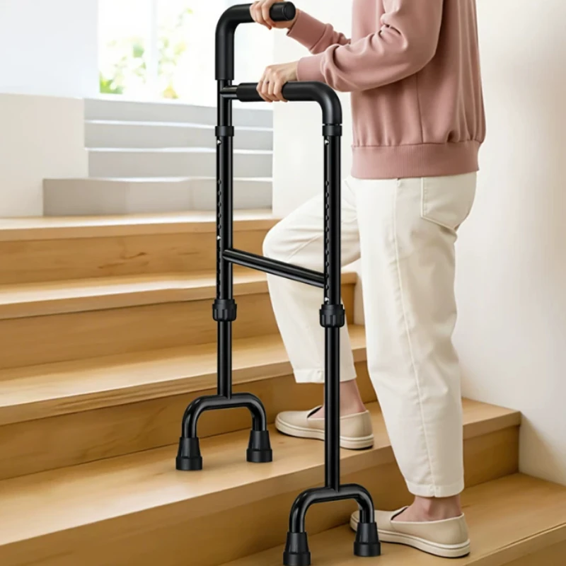 Lightweight Adjustable Stair Cane Step Helper Stair Climbing Assist Crutches Non Slip Both Walk Up and Down Stairs Comfort Grip
Lightweight Adjustable Stair Cane Step Helper Stair Climbing Assist Crutches Non Slip Both Walk Up and Down Stairs Comfort Grip