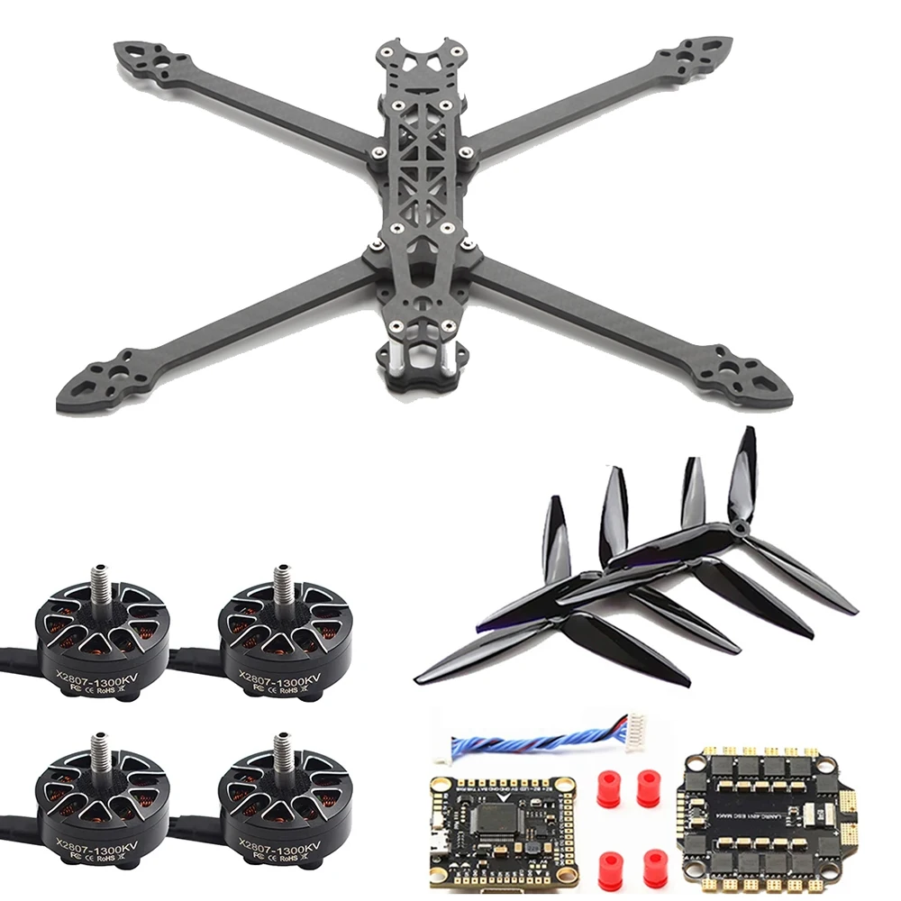 MARK4 7-дюймовая рама из углеродного волокна 295 мм X2807 1300KV, бесщеточный двигатель и комплект пропеллера 7040 для гоночного дрона FPV
MARK4 7-дюймовая рама из углеродного волокна 295 мм X2807 1300KV, бесщеточный двигатель и комплект пропеллера 7040 для гоночного дрона FPV