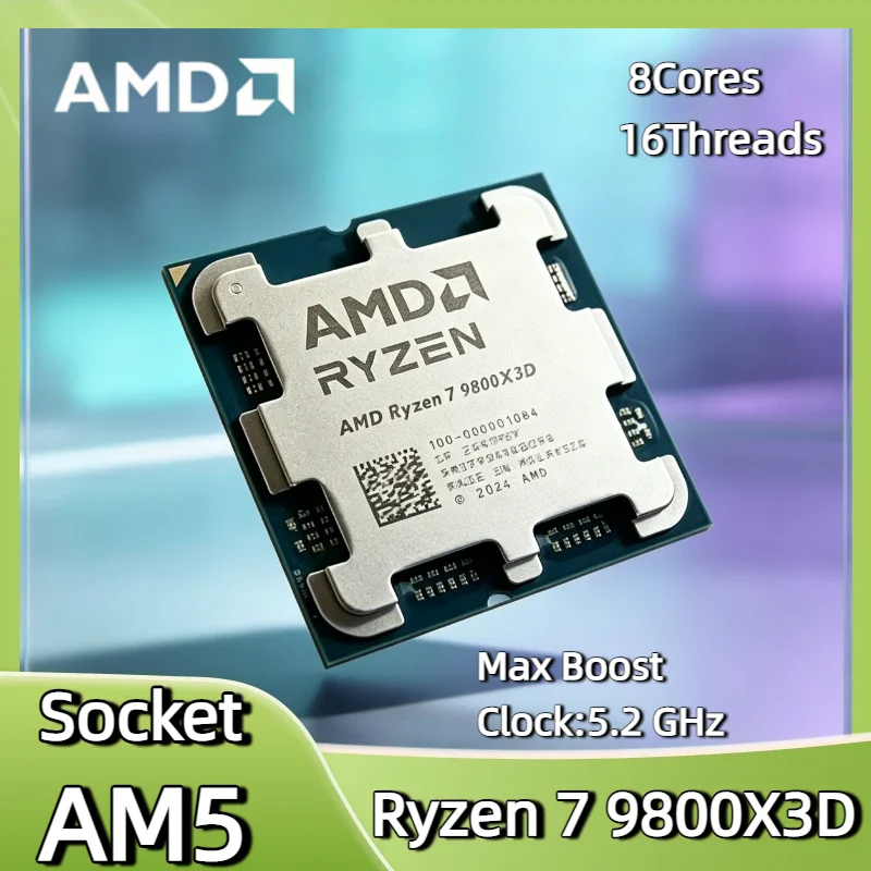 Original AMD Ryzen 7 9800X3D 8 Core 16 Thread 4.7GHz Base 5.2GHz Boost Zen5 AM5 96MB L3 120W Desktop CPU Tray No Cooler
Original AMD Ryzen 7 9800X3D 8 Core 16 Thread 4.7GHz Base 5.2GHz Boost Zen5 AM5 96MB L3 120W Desktop CPU Tray No Cooler