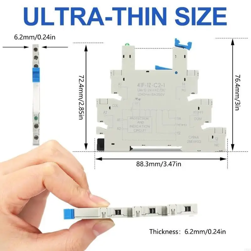 Компактные розетки Набор реле для монтажа на опорную рейку 24 В для электрических шкафов JOMD
Компактные розетки Набор реле для монтажа на опорную рейку 24 В для электрических шкафов JOMD