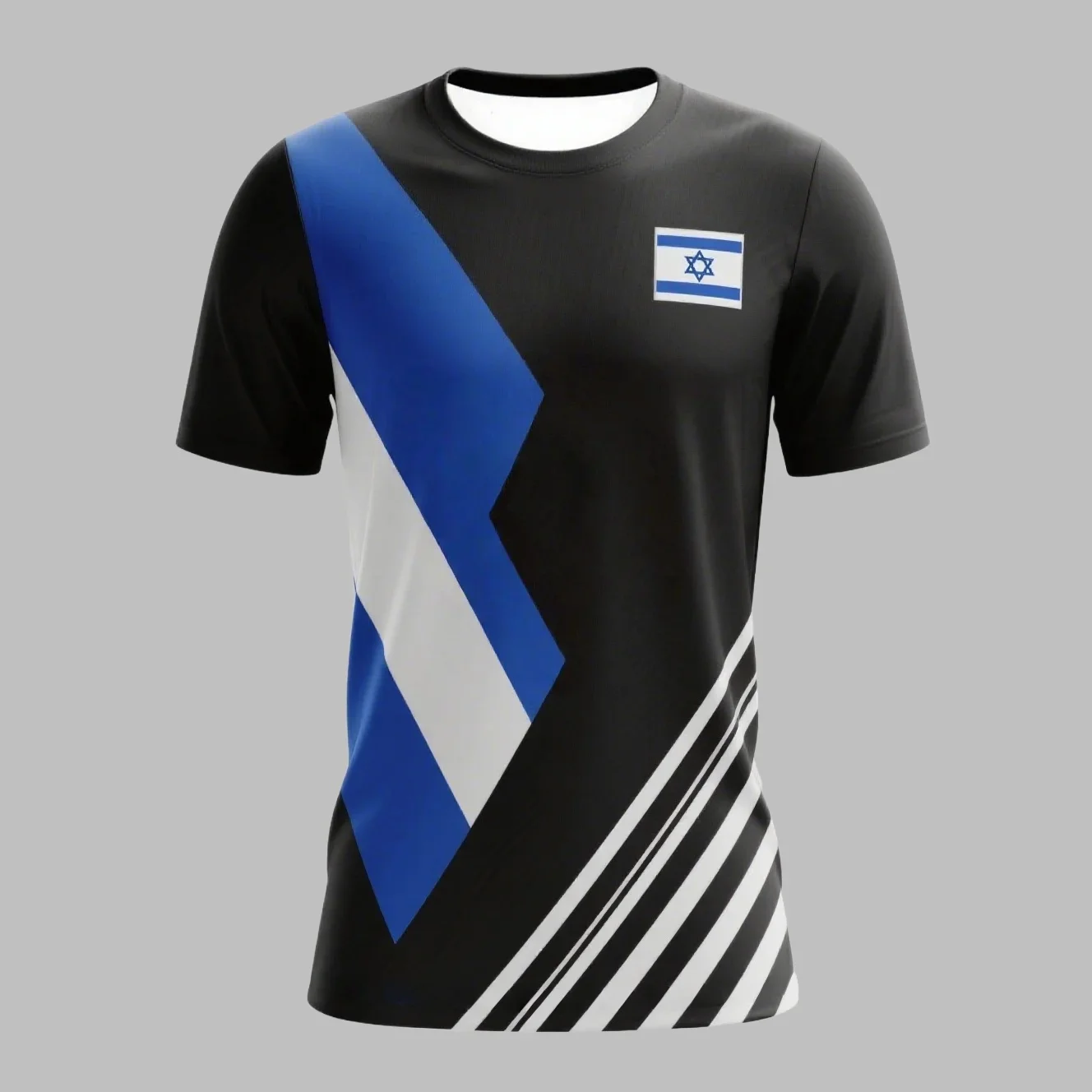 Мужская модная повседневная футболка с коротким рукавом, уличная толстовка с израильским узором, быстросохнущая дышащая тренировочная одежда, уличная мото 
Мужская модная повседневная футболка с коротким рукавом, уличная толстовка с израильским узором, быстросохнущая дышащая тренировочная одежда, уличная мото