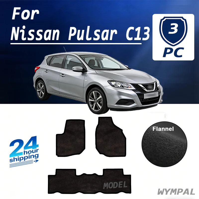 Flannel Velour mats front for Nissan Pulsar C13 hatchback (2014-) -Black
Flannel Velour mats front for Nissan Pulsar C13 hatchback (2014-) -Black