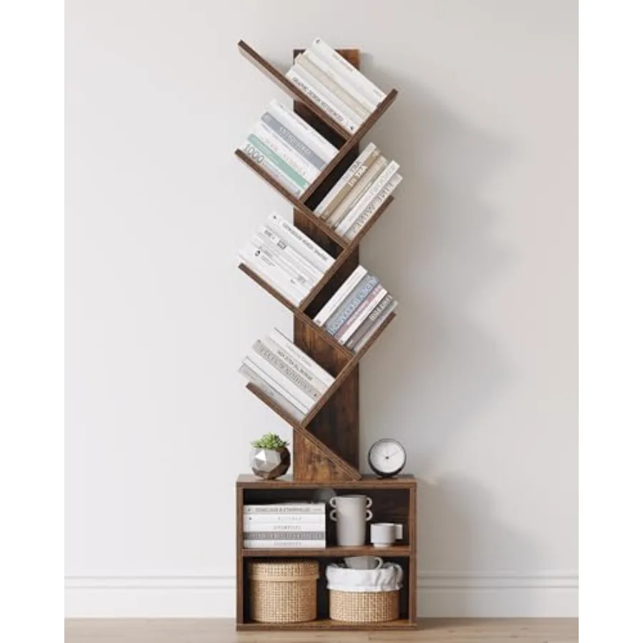 6 Tier Tree Bookshelf Small Bookcase with Storage Cabinet Modern Tall Narrow Bookshelves Organizer Floor Standing Book Shelf fo
6 Tier Tree Bookshelf Small Bookcase with Storage Cabinet Modern Tall Narrow Bookshelves Organizer Floor Standing Book Shelf fo