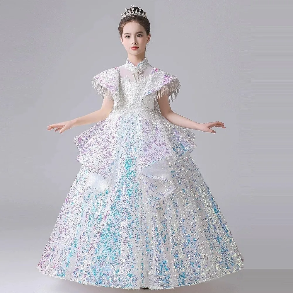 Платье принцессы для особых случаев с блестками и цветочным узором для девочек, свадебная вечеринка, выпускной, день рождения, первое причастие, детское пышное платье 001
Платье принцессы для особых случаев с блестками и цветочным узором для девочек, свадебная вечеринка, выпускной, день рождения, первое причастие, детское пышное платье 001