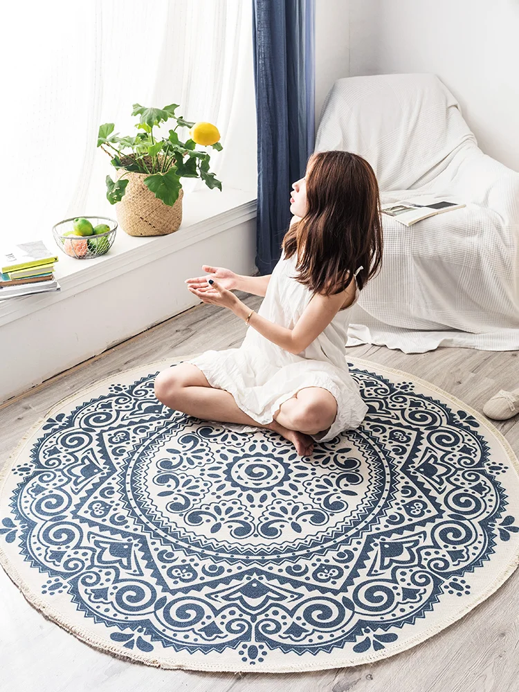 Carpet Cotton Linen Retro Geometric Pattern Suitable for Hanging Basket Bedside Sofa Coffee Table Mat Bedside Machine Washable
Carpet Cotton Linen Retro Geometric Pattern Suitable for Hanging Basket Bedside Sofa Coffee Table Mat Bedside Machine Washable