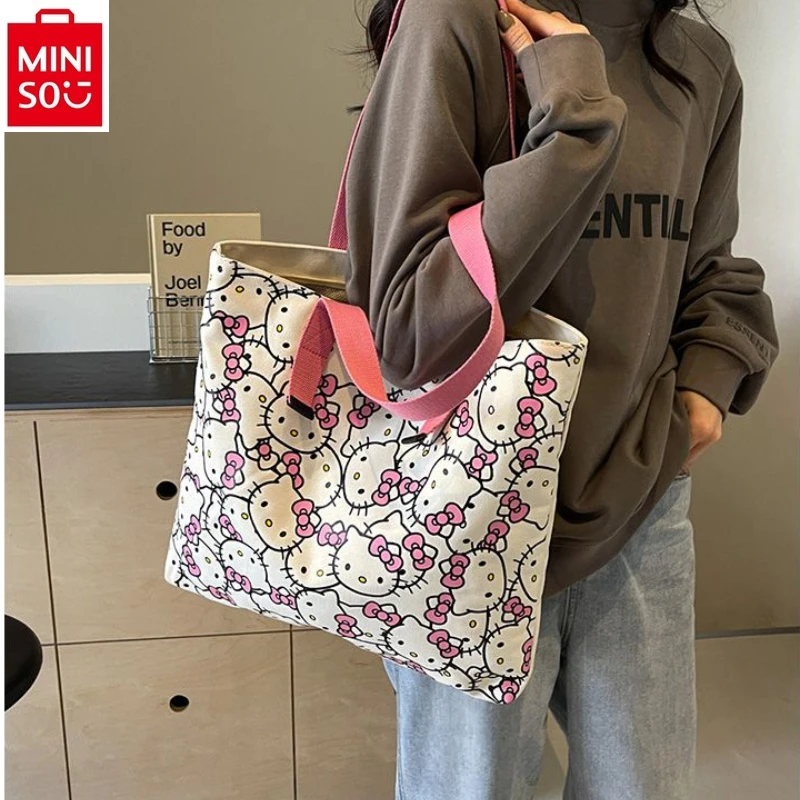 MINISO 2024 Fashion and Leisure New Large Capacity Handbag for Women, High Quality Canvas, Fresh and Versatile Tote Bag
MINISO 2024 Fashion and Leisure New Large Capacity Handbag for Women, High Quality Canvas, Fresh and Versatile Tote Bag