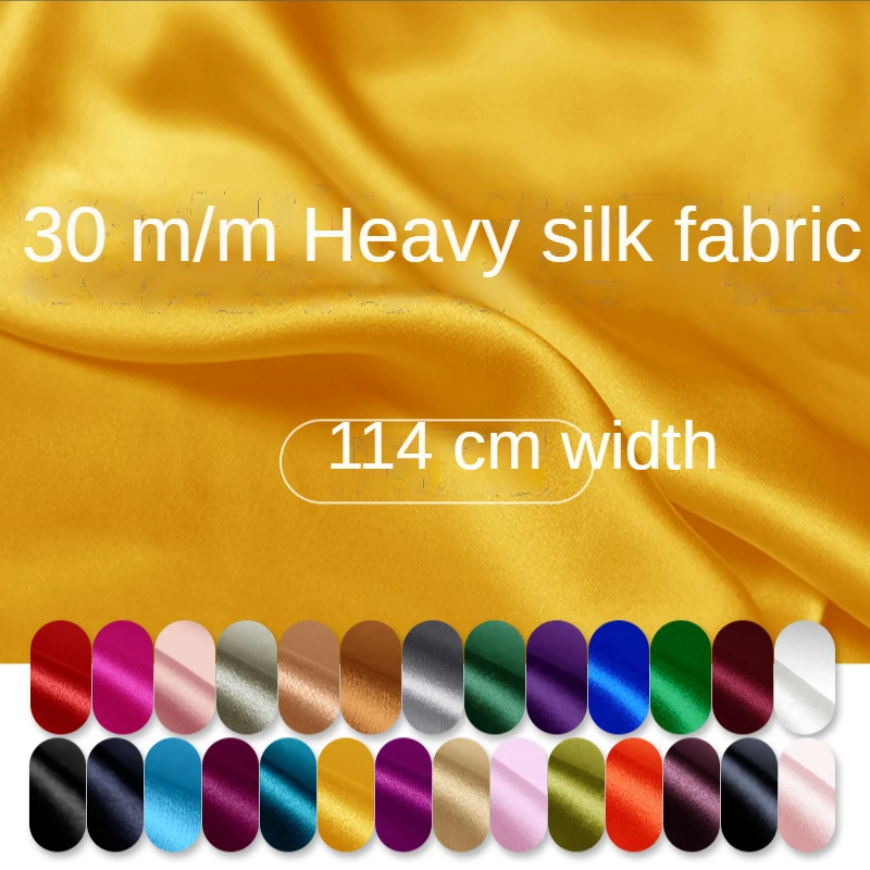 Heavy Silk Fabric Plain Crepe By The Meter for Sewing Clothing Cheongsam Dresses Skirts Thick Inelastic Smooth Soft Black White
Heavy Silk Fabric Plain Crepe By The Meter for Sewing Clothing Cheongsam Dresses Skirts Thick Inelastic Smooth Soft Black White