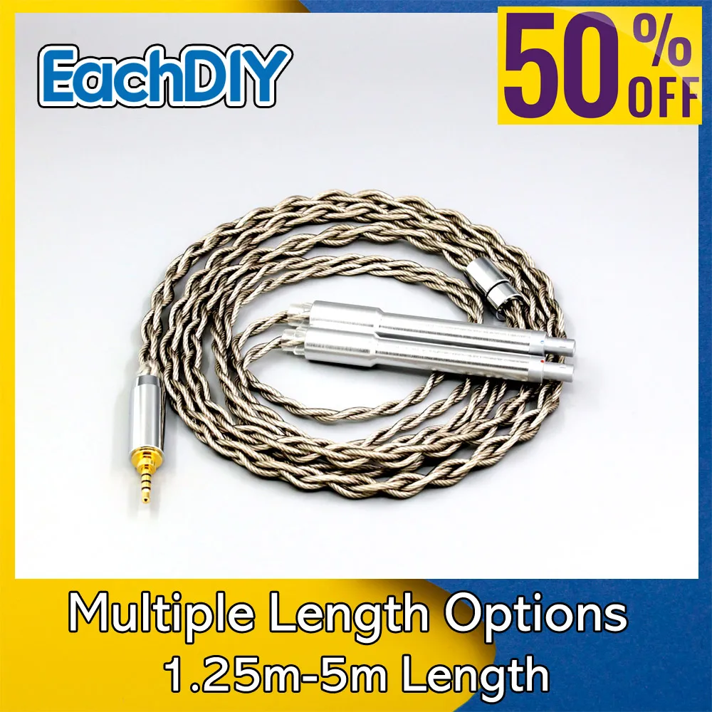 99% Pure Silver + Graphene Silver Plated Shield Earphone Cable For T+A (Theory + Application) Solitaire P Headphone 8956
99% Pure Silver + Graphene Silver Plated Shield Earphone Cable For T+A (Theory + Application) Solitaire P Headphone 8956
