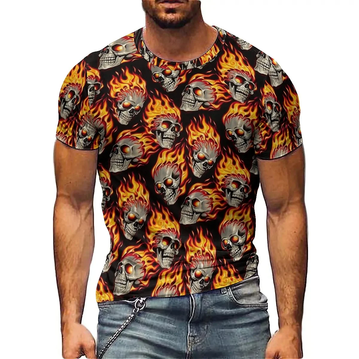 Men's Party Event 3D Printed Short-Sleeve T-Shirt - Summer Sports, 3D Short-Sleeve, High-Quality Printing
Men's Party Event 3D Printed Short-Sleeve T-Shirt - Summer Sports, 3D Short-Sleeve, High-Quality Printing