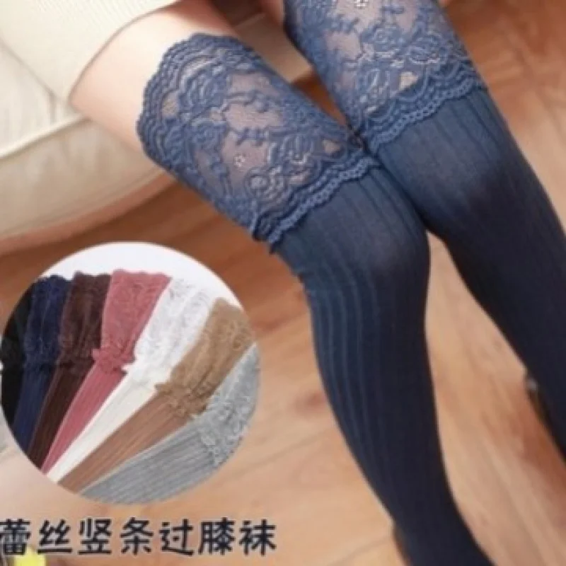Lace Trim Long Tube Over-the-Knee Socks Non-Slip Thigh Socks Japanese Style Student Spring Autumn Cotton Vertical Striped High T
Lace Trim Long Tube Over-the-Knee Socks Non-Slip Thigh Socks Japanese Style Student Spring Autumn Cotton Vertical Striped High T