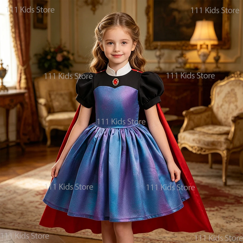 Movie Snow White Performance Dress Evil Queen Cosplay Halloween Costume Girls Party Dresses Birthday Gifts Girl Princess Dress
Movie Snow White Performance Dress Evil Queen Cosplay Halloween Costume Girls Party Dresses Birthday Gifts Girl Princess Dress