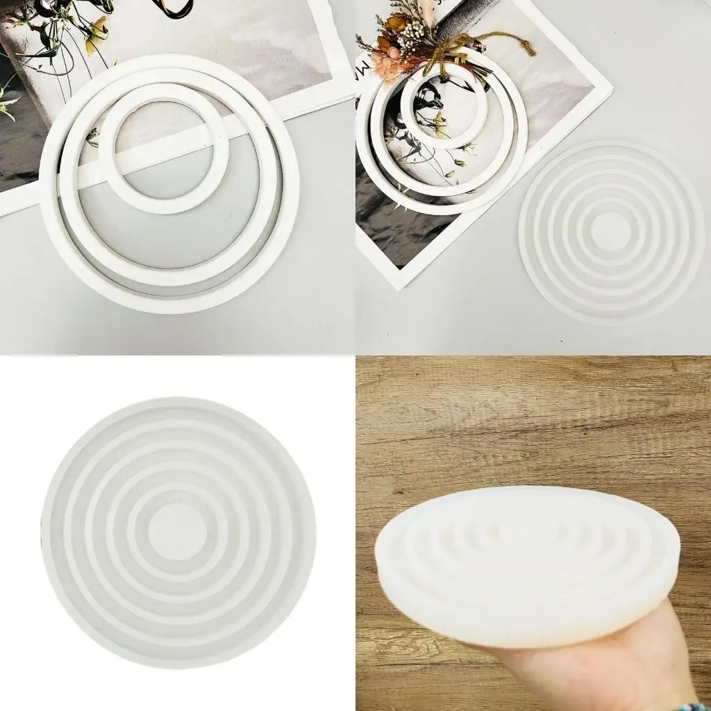 Hanging Rings Ornament Resins Molds for Epoxy Resin, 5 Cavities Circular Silicones Molds for Making Gypsum Decoration X3UC
Hanging Rings Ornament Resins Molds for Epoxy Resin, 5 Cavities Circular Silicones Molds for Making Gypsum Decoration X3UC