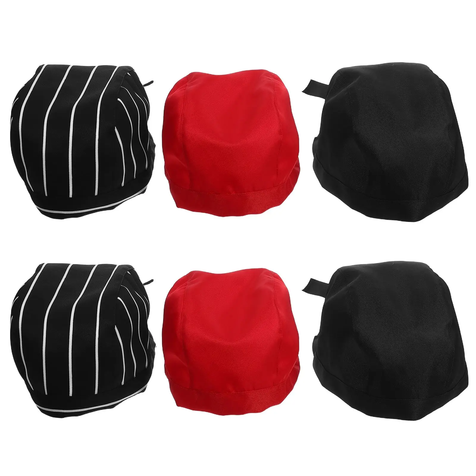 6pcs Chef Hat Kitchen Hats Headwear for Workers Breathable Cotton Adjustable Tieback Unisex Washable Culinary Caps Baker
6pcs Chef Hat Kitchen Hats Headwear for Workers Breathable Cotton Adjustable Tieback Unisex Washable Culinary Caps Baker