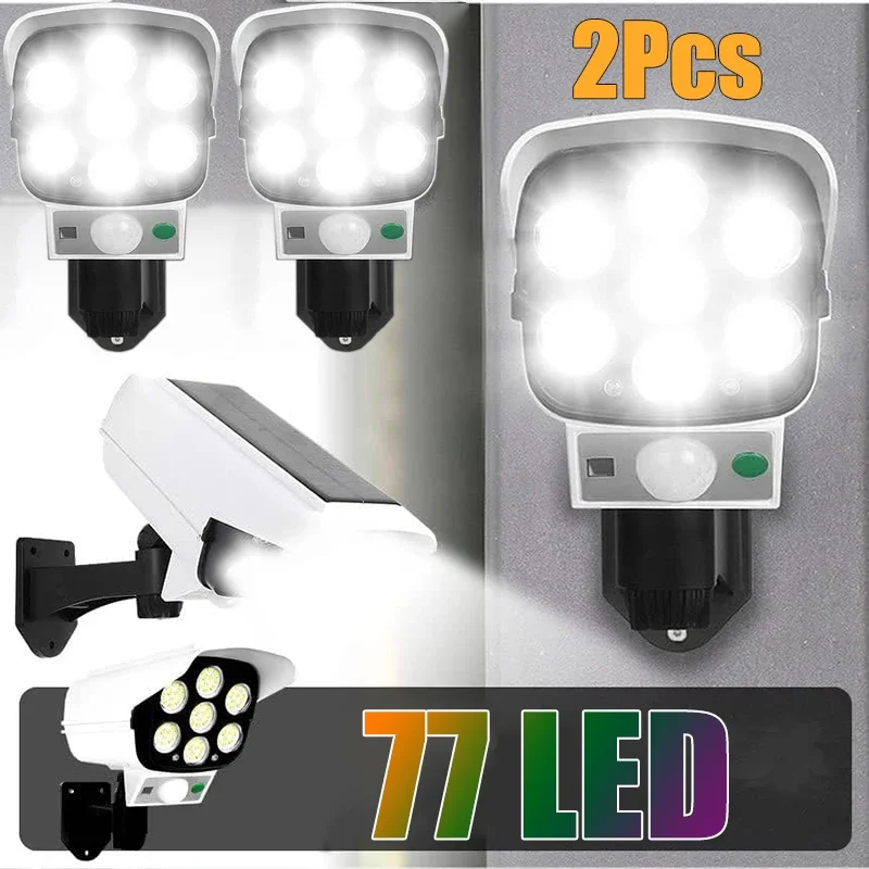 77LED солнечный свет моделирование безопасности манекен камера датчик движения уличный ночник IP65 водонепроницаемая лампа 3 режима для домашнего сада
77LED солнечный свет моделирование безопасности манекен камера датчик движения уличный ночник IP65 водонепроницаемая лампа 3 режима для домашнего сада