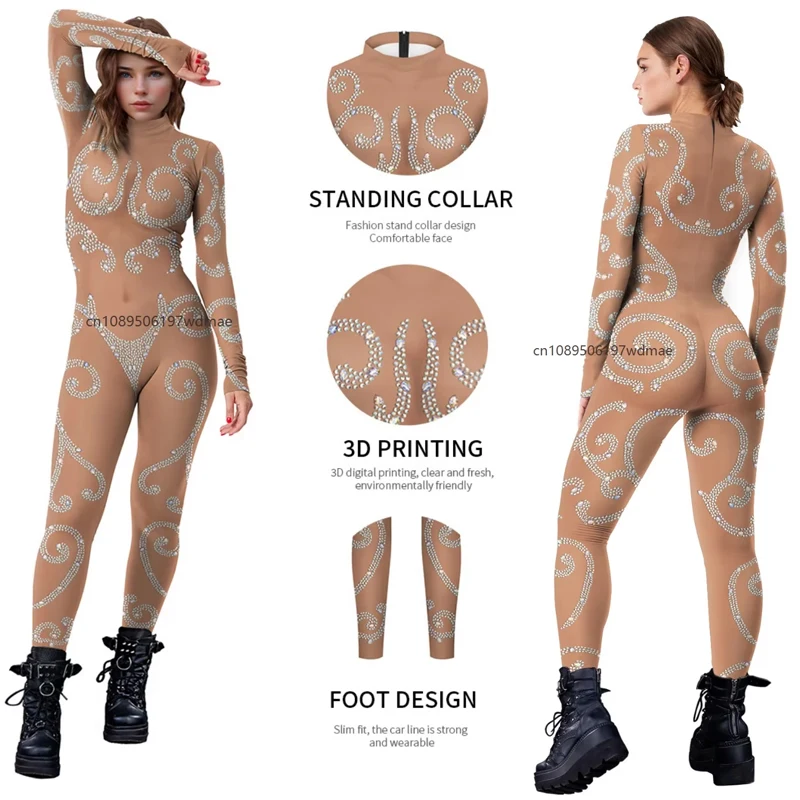 OA 3D Printing Classic Personalized Fashion Printed Role Play Women's Performance Coveralls Stage Performance Cosplay Costumes
OA 3D Printing Classic Personalized Fashion Printed Role Play Women's Performance Coveralls Stage Performance Cosplay Costumes