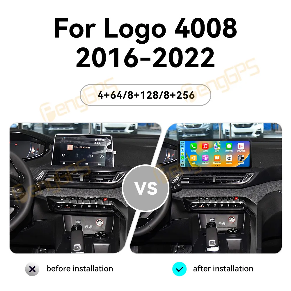 12.3" Car Radio For Peugeot 4008 2016-2022 GPS Navigation Multimedia Stereo Player Qualcomm AI Ultra-Thin Screen Carplay Unit BT
12.3" Car Radio For Peugeot 4008 2016-2022 GPS Navigation Multimedia Stereo Player Qualcomm AI Ultra-Thin Screen Carplay Unit BT