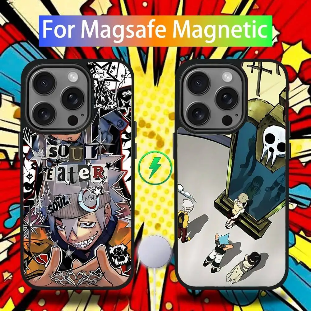 S-Soul Eater Anime Phone Case For iPhone 16,15,14,13,12,11,Pro,Max,Plus,Mini,SE4,E Magnetic Magsafe Wireless Charging 
S-Soul Eater Anime Phone Case For iPhone 16,15,14,13,12,11,Pro,Max,Plus,Mini,SE4,E Magnetic Magsafe Wireless Charging
