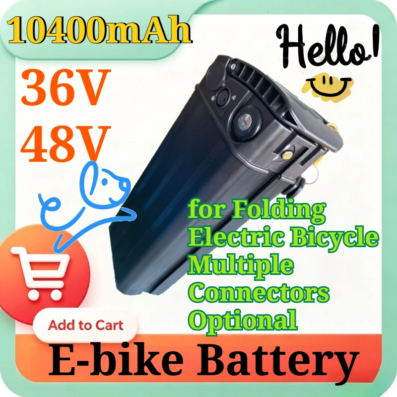 36V 48V 10.4Ah Silver Fish Style E-bike Battery Li-Ion Battery Pack for Folding Electric Bicycle Multiple Connectors Optional
36V 48V 10.4Ah Silver Fish Style E-bike Battery Li-Ion Battery Pack for Folding Electric Bicycle Multiple Connectors Optional