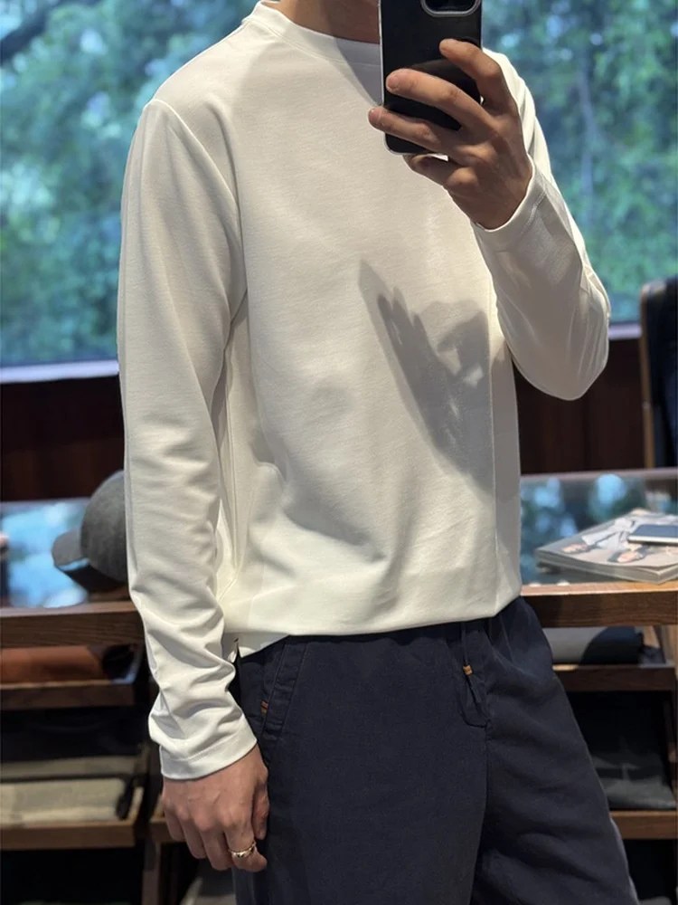 Heavyweight Pure Cotton Long Sleeve T-Shirt Unisex round Neck Loose Casual Base Layer Shirt White Premium Feel Top
Heavyweight Pure Cotton Long Sleeve T-Shirt Unisex round Neck Loose Casual Base Layer Shirt White Premium Feel Top