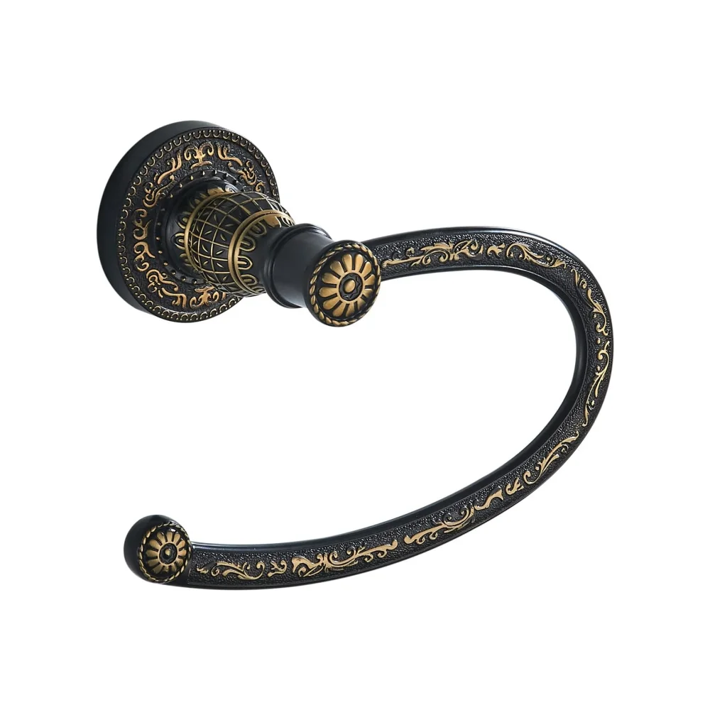 Bathroom Towel Ring Wall Mounted Black Antique Bronze Paper Holder
Bathroom Towel Ring Wall Mounted Black Antique Bronze Paper Holder