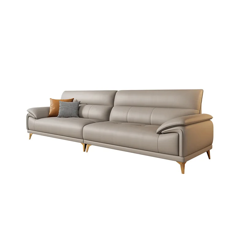 Leather sofa first layer cowhide living room Italian minimalist modern three-person straight row small apartment cream wabi sand
Leather sofa first layer cowhide living room Italian minimalist modern three-person straight row small apartment cream wabi sand