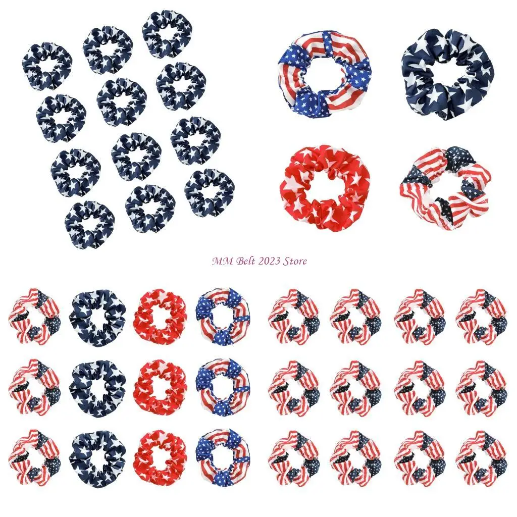 49ME 12Pcs Stars And Stripes Hair Scrunchies Soft Elastic Hairtie Holiday Accessories
49ME 12Pcs Stars And Stripes Hair Scrunchies Soft Elastic Hairtie Holiday Accessories