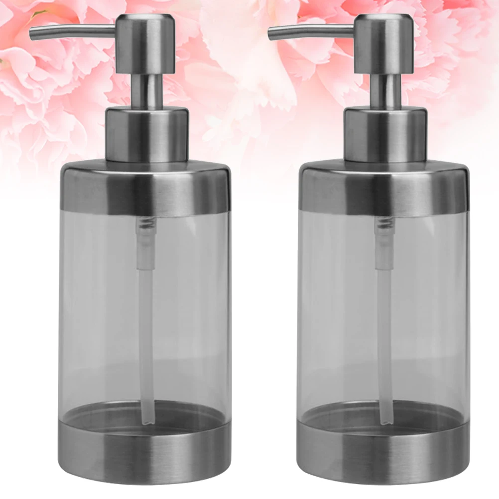 350ml Clear Shampoo Bottle Stainless Steel Pump Head Reusable Eco Friendly Travel Bathroom Lotion Dispenser Liquid Soap
350ml Clear Shampoo Bottle Stainless Steel Pump Head Reusable Eco Friendly Travel Bathroom Lotion Dispenser Liquid Soap