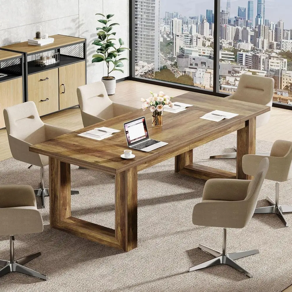 Conerence Table, ern Meeting Table, 5 t Wood Conerence Room Table, Large Recular Businurniture Seminar or Boardroom (1, Brown)
Conerence Table, ern Meeting Table, 5 t Wood Conerence Room Table, Large Recular Businurniture Seminar or Boardroom (1, Brown)